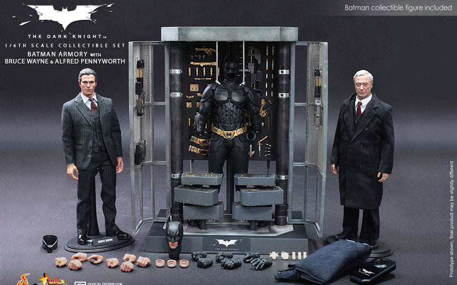 🔥Hot Toys MMS236 1/6 BATMAN ARMORY WITH BRUCE WAYNE AND ALFRED PENNYWORTHS