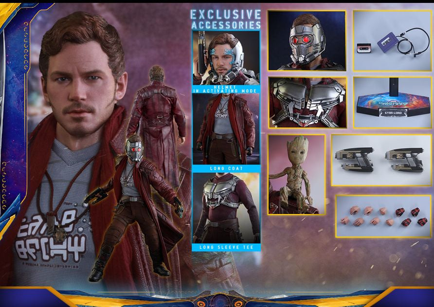 🔥Hot Toys MMS421 GUARDIANS OF THE GALAXY VOL. 2 1/6 STAR-LORD (DELUXE VERSION)
