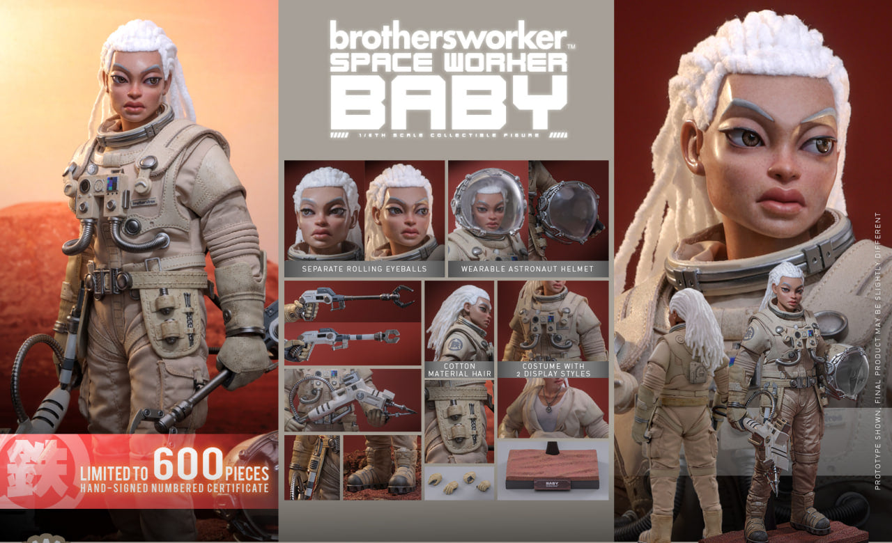 Preorder🔥Brothersfree x Hot Toys 1/6th scale Space Worker Baby (Brothersfree 25th Version) Collectible Figure