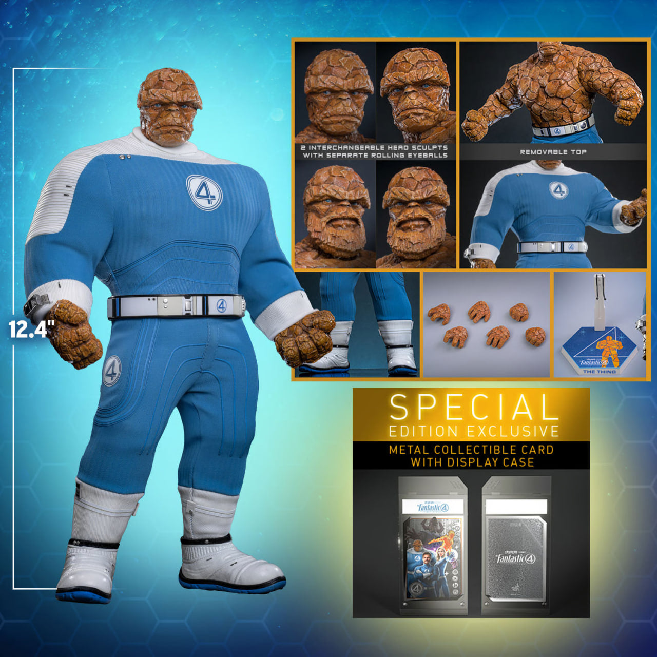 READY🔥Hot Toys MMS813B The Fantastic Four: First Steps 1/6th scale The Thing Collectible Figure Special Edition & Collector Edition