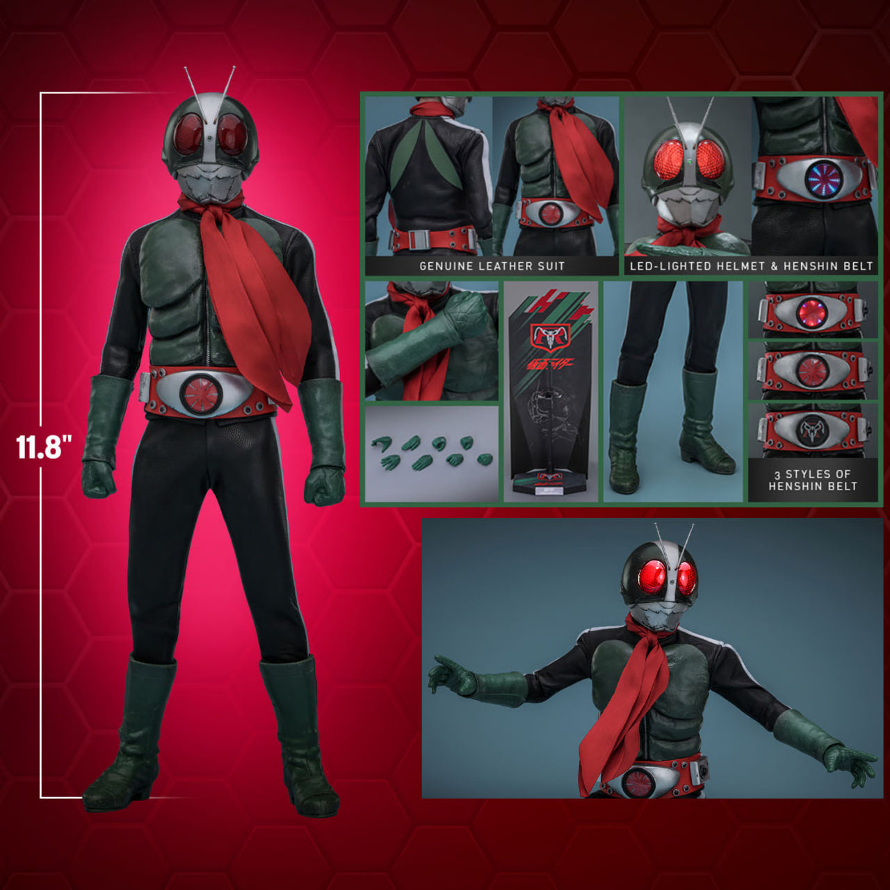 READY🔥Hot Toys TMS145 Kamen Rider Kamen Rider No.2 1/6th scale Collectible Figure
