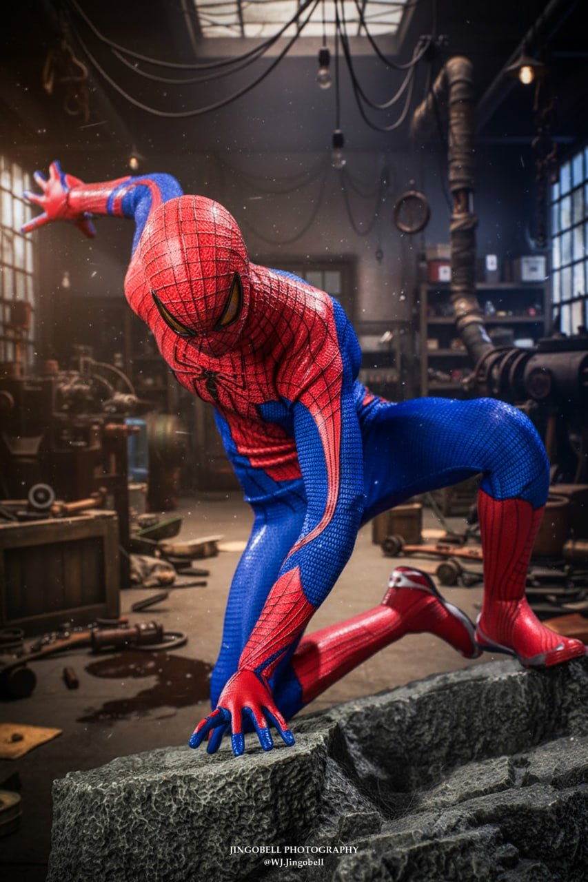 OPENED🔥Hot Toys MMS771 The Amazing Spider-Man 1/6th Scale The Amazing Spider-Man Collector edition