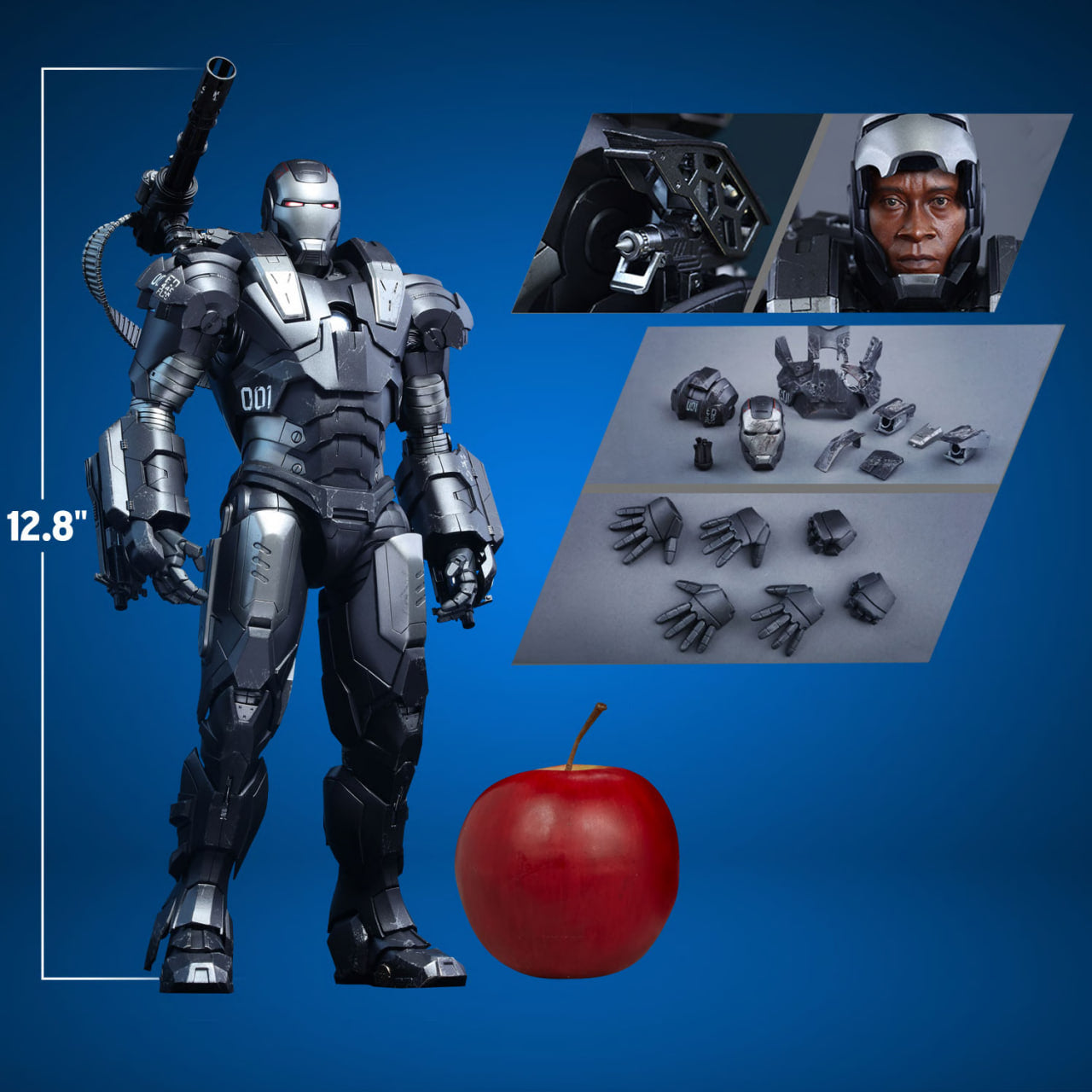 🔥Hot Toys MMS331D13 IRON MAN 2 1/6 WAR MACHINE (Reissue)