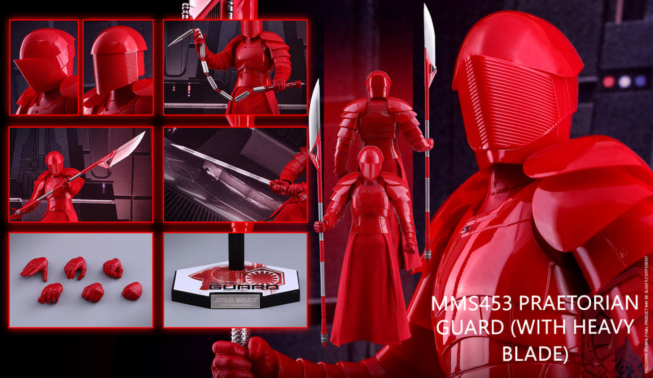 Set of 2🔥Hot Toys MMS453 & MMS454 STAR WARS: THE LAST JEDI 1/6 PRAETORIAN GUARD (WITH HEAVY BLADE) & PRAETORIAN GUARD (WITH DOUBLE BLADE)