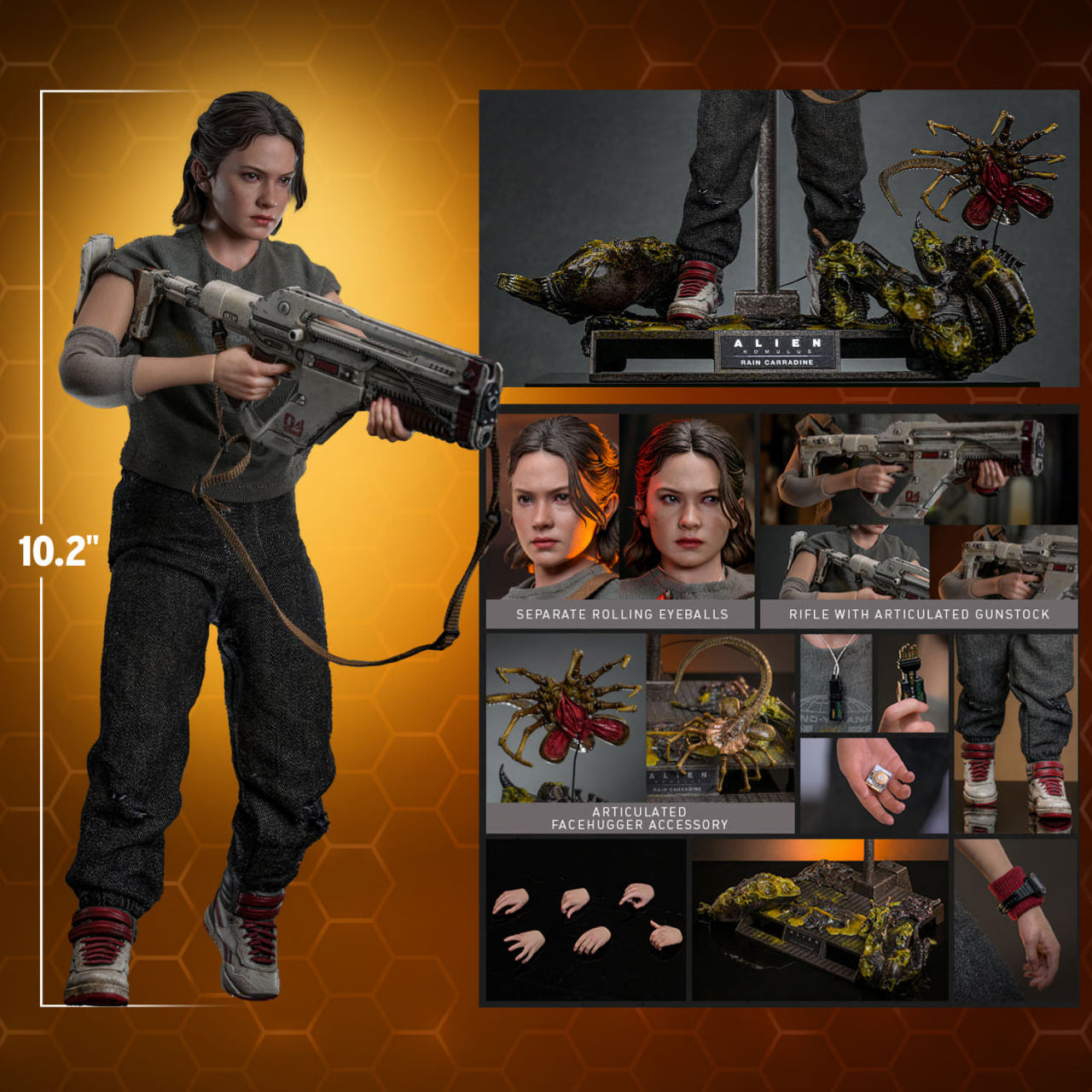 READY🔥Hot Toys MMS793 Alien: Romulus 1/6th Scale Rain Carradine Figure