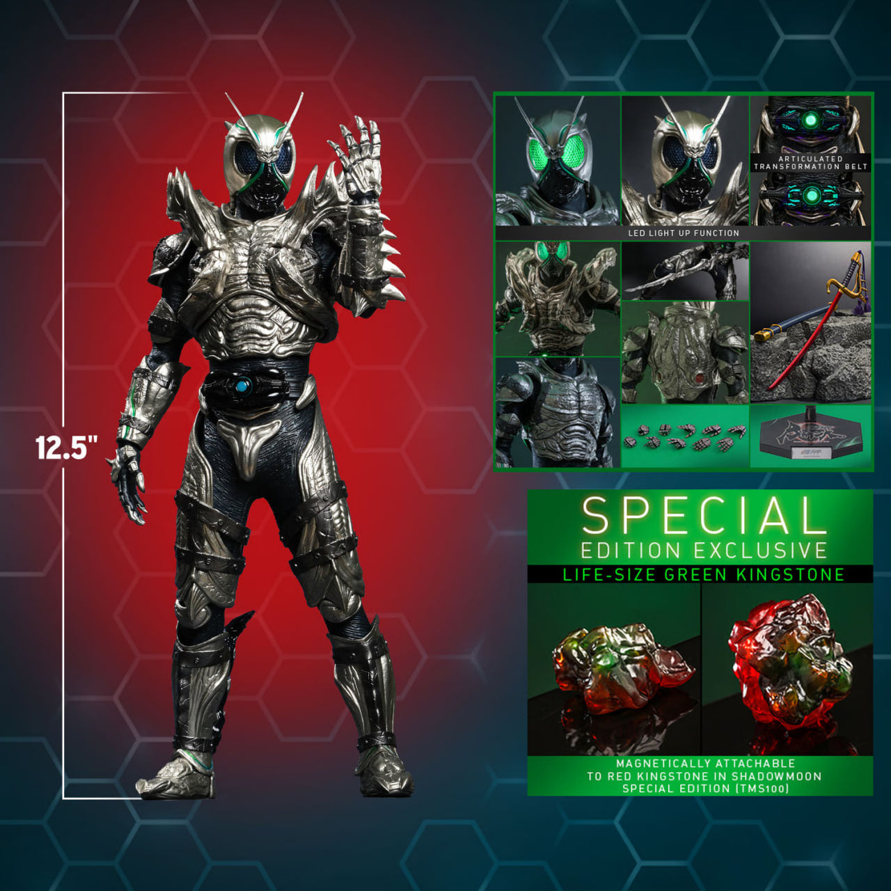 READY🔥Hot Toys TMS101B KAMEN RIDER BLACK SUN 1/6 SHADOW MOON SPECIAL