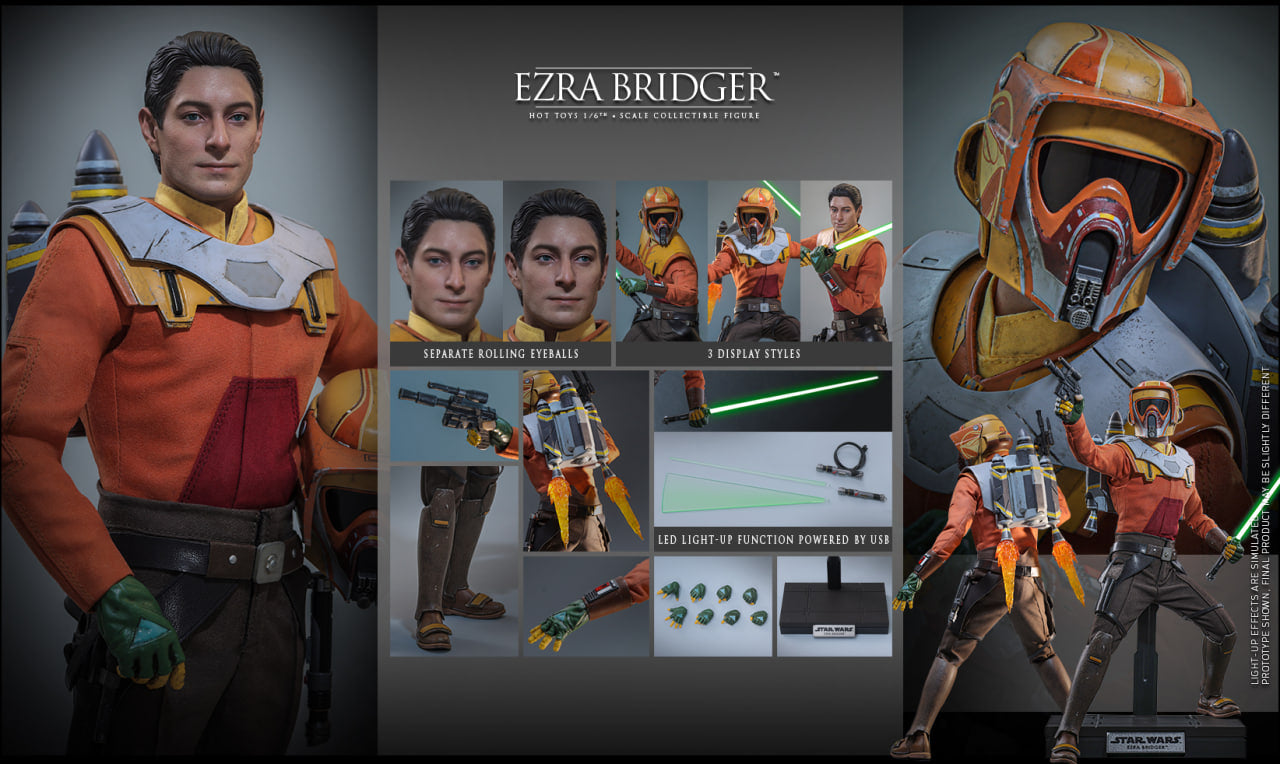 Preorder🔥Hot Toys TMS172 Star Wars: Rebels - Ezra Bridger 1/6th scale Collectible Figure