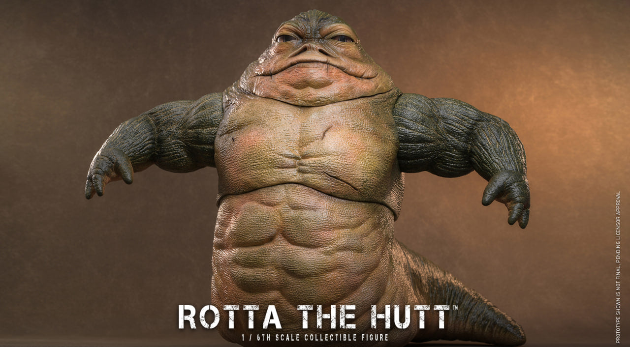 Preorder🔥Hot Toys MMS885 Star Wars: The Mandalorian & Grogu - 1/6th scale Rotta The Hutt Collectible Figure
