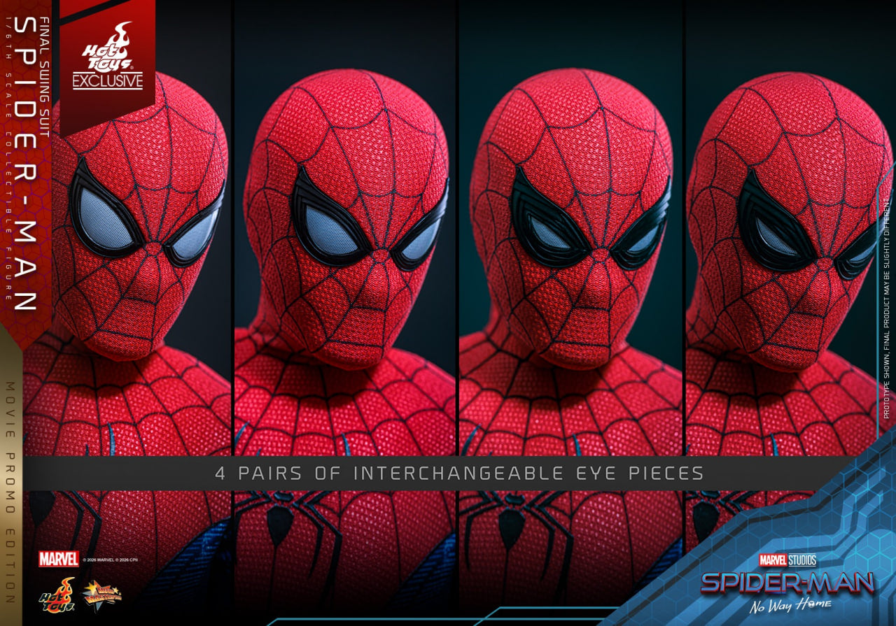 READY🔥Hot Toys MMS862 Spider-Man: No Way Home - 1/6th scale Spider-Man (Final Swing Suit) Collectible Figure (Movie Promo Edition) [Hot Toys Exclusive]