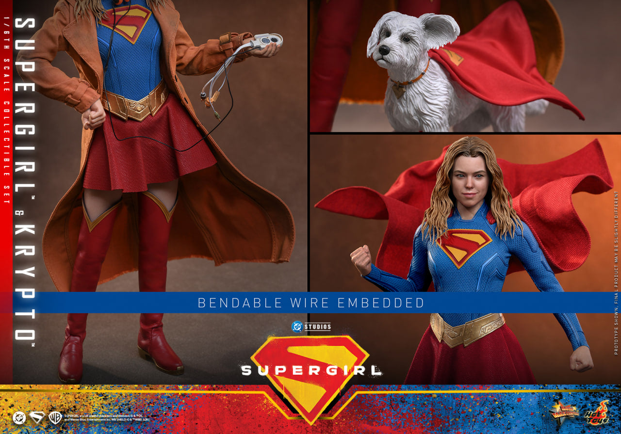 Preorder🔥Hot Toys MMS869 Supergirl - Supergirl & Krypto 1/6th scale Collectible Set