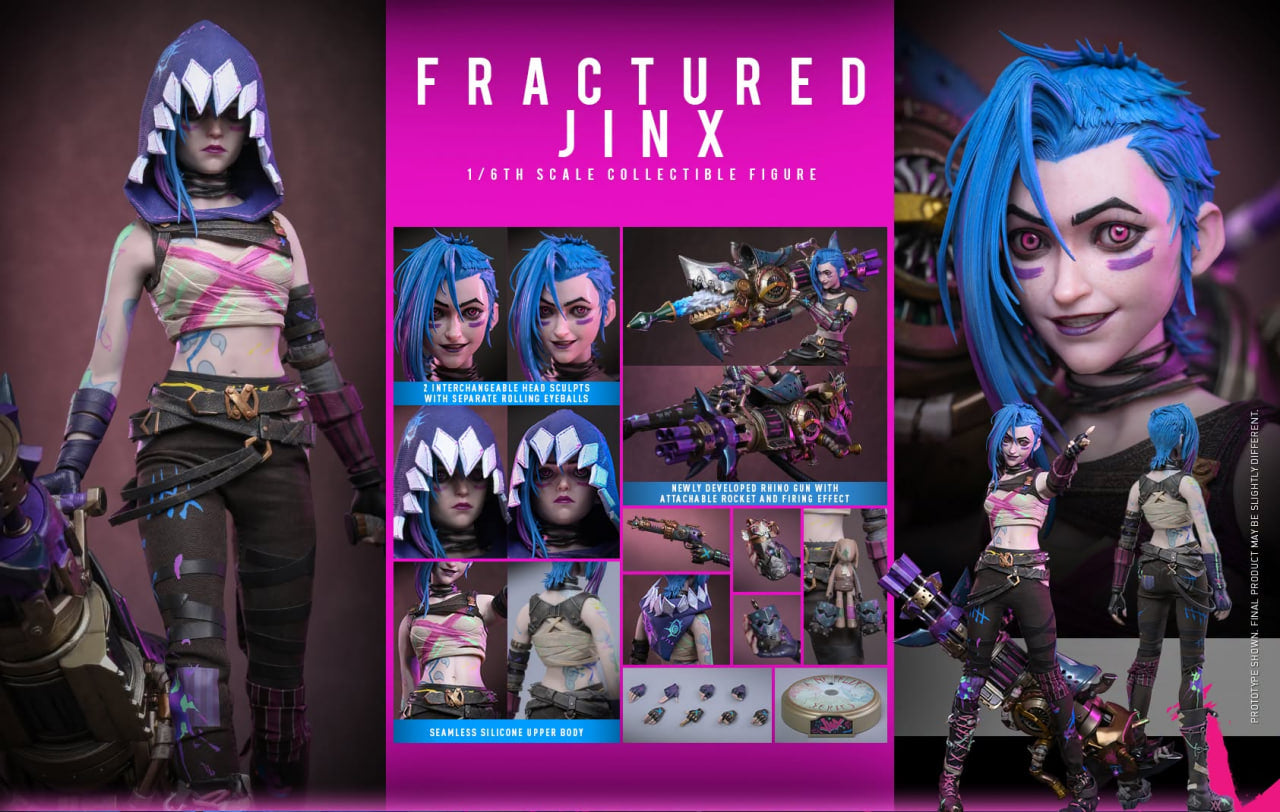 Preorder🔥Hot Toys TMS183 Arcane Fractured Jinx 1/6th scale Collectible Figure