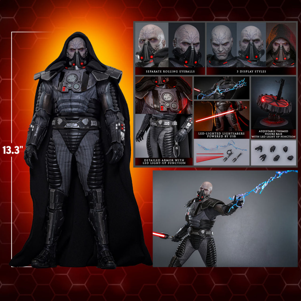 READY🔥Hot Toys VGM70 Star Wars Darth Malgus 1/6th Scale Collectible Figure