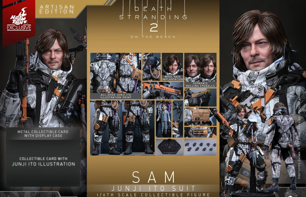 Preorder🔥Hot Toys VGM90AE Death Stranding 2: On the Beach Sam (Junji Ito Suit) (Artisan Edition) [Hot Toys Exclusive] 1/6th scale Collectible Figure
