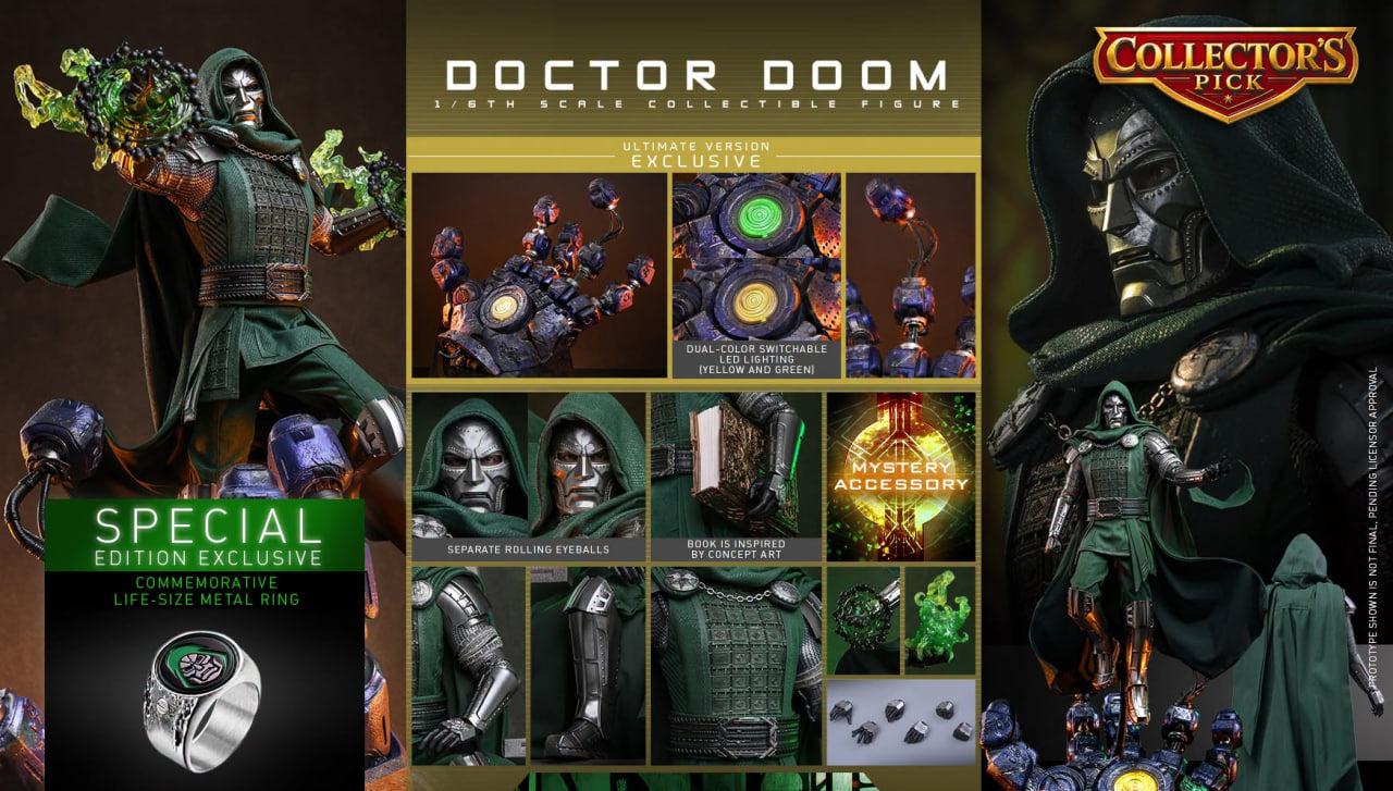 Preorder🔥Hot Toys Avengers: Doomsday - 1/6th scale Doctor Doom (Deluex Special) (Ultimate Version)