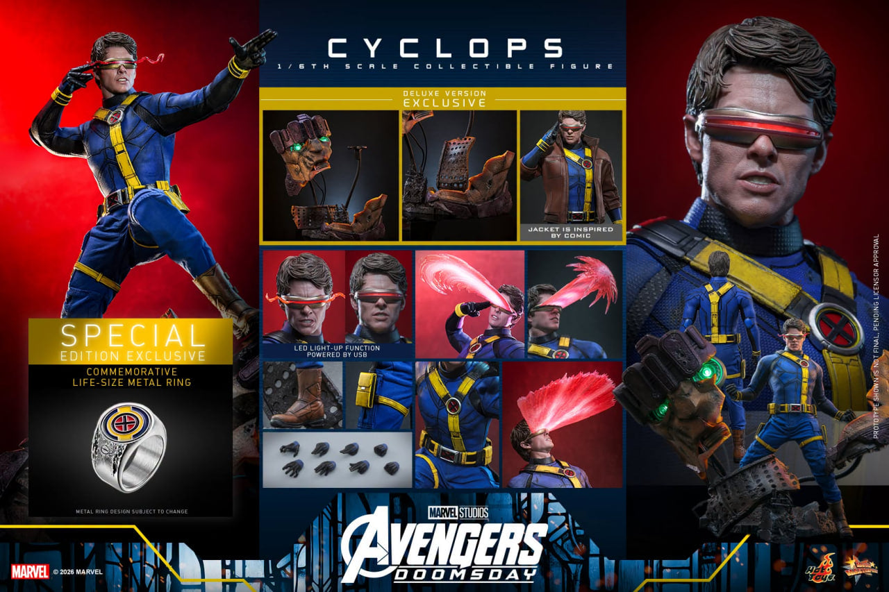 Preorder🔥Hot Toys Avengers: Doomsday - 1/6th scale Cyclops (Deluxe Special)