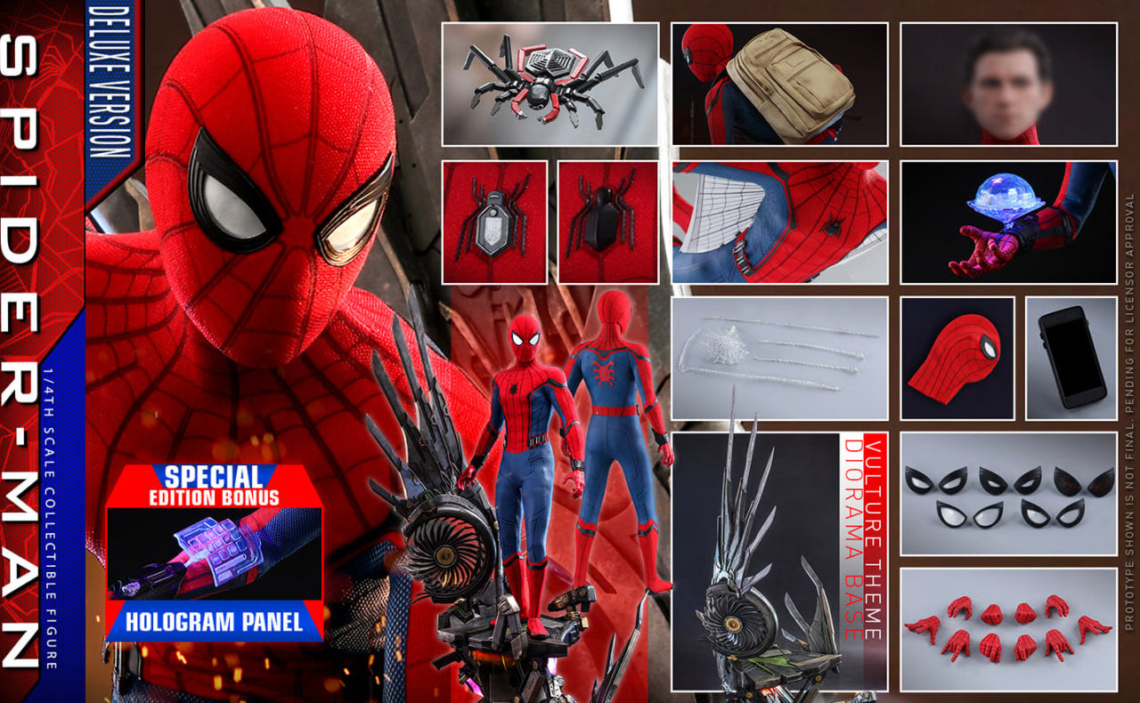 READY🔥Hot Toys QS015B HOMECOMING 1/4 SPIDER-MAN DELUXE VERSION Special Edition