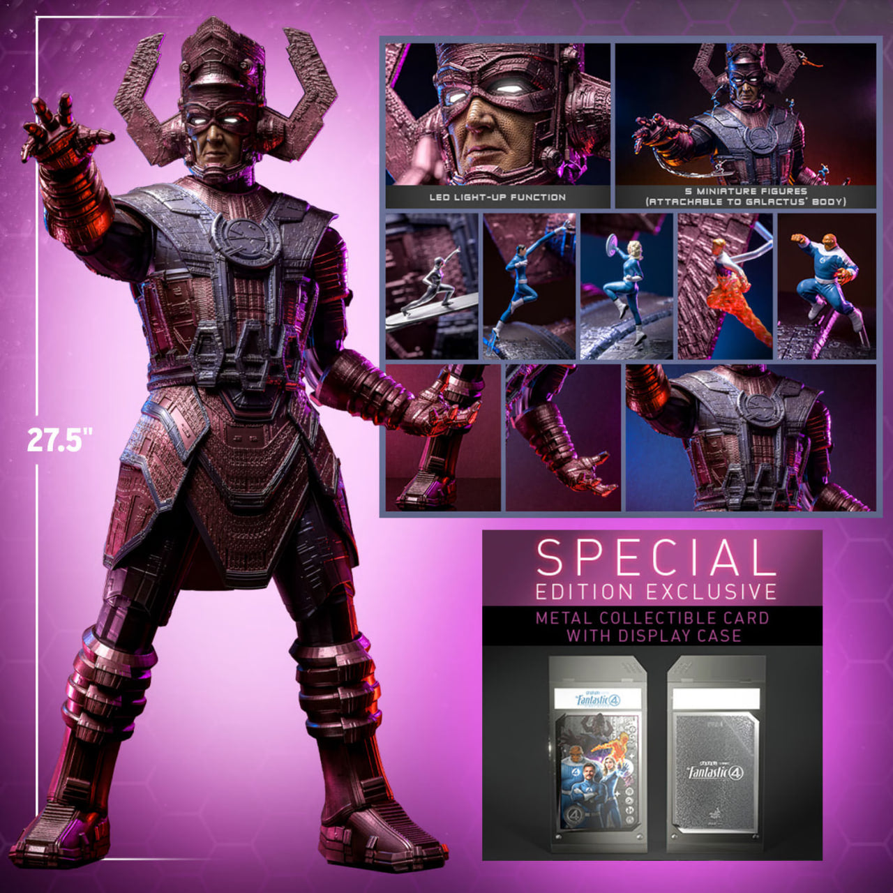 READY🔥Hot Toys SMS001JB The Fantastic Four: First Steps Galactus Jumbo Sofvi Figure Special Edition
