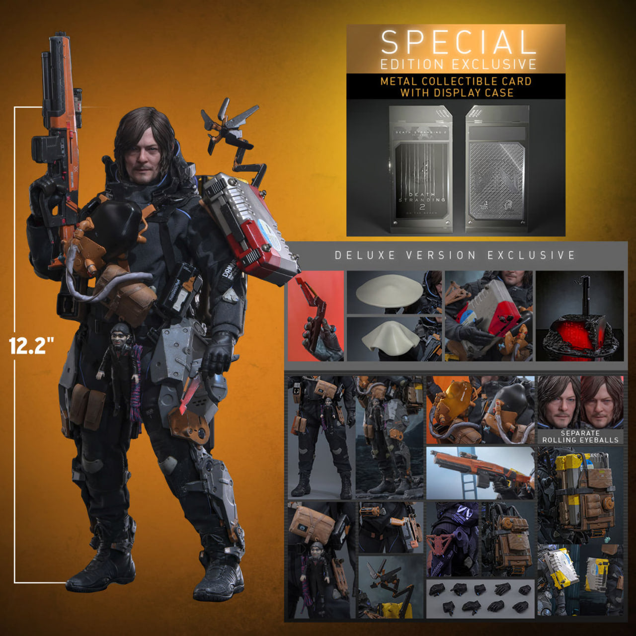 🔥Hot Toys VGM76B Death Stranding 2: On the Beach 1/6 Sam (Deluxe Version) Special Edition