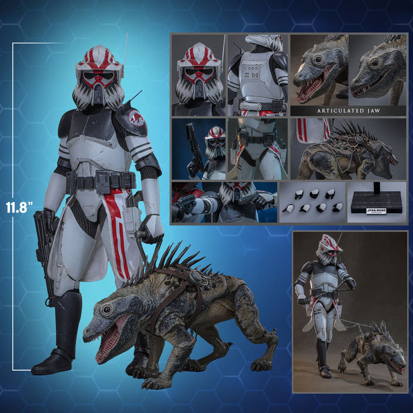 🔥Hot Toys TMS167 Star Wars: The Clone Wars - Sergeant Hound 1/6th Scale Collectible Figure