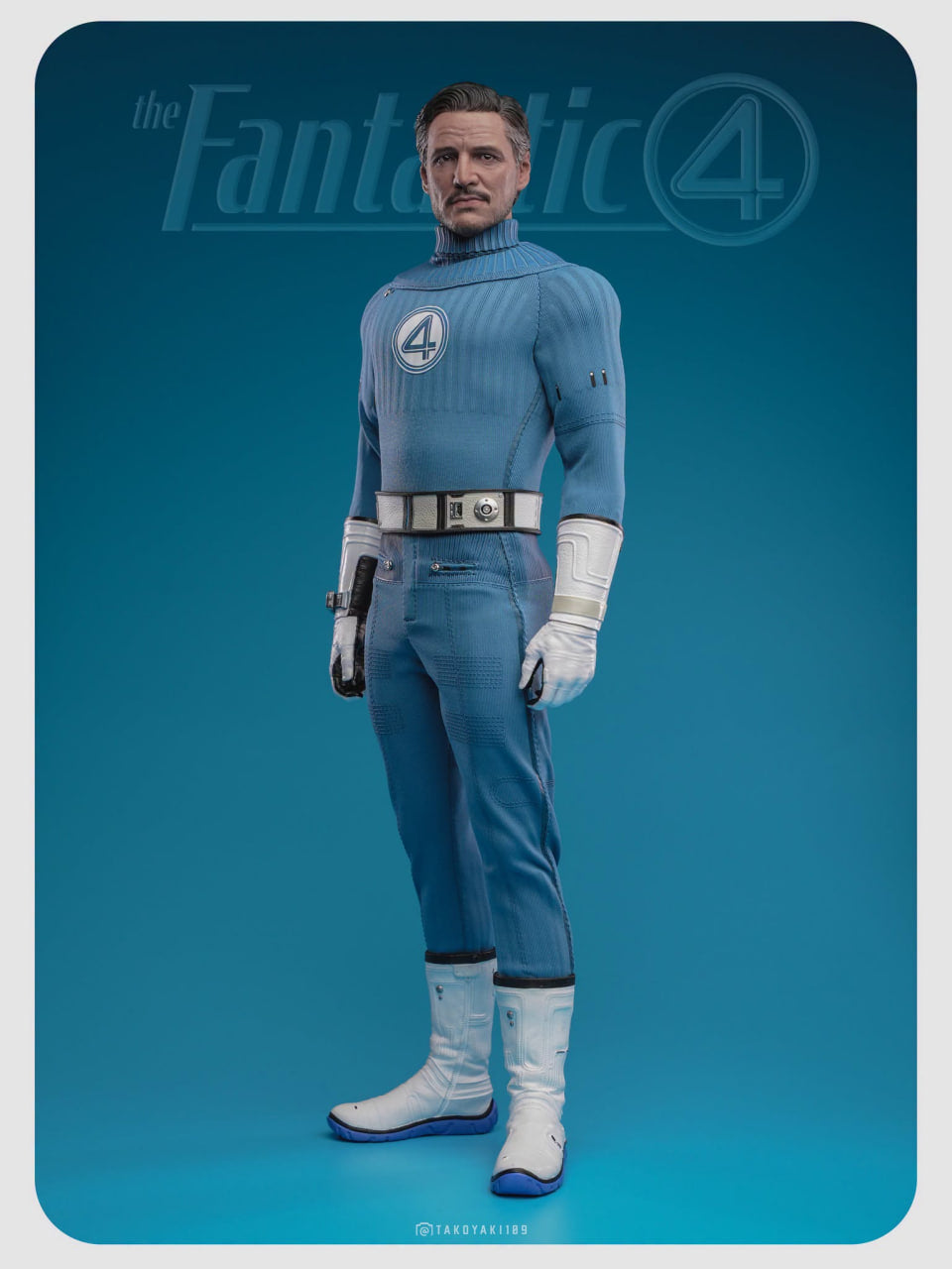 READY🔥Hot Toys MMS822B The Fantastic Four: First Steps 1/6 Mister Fantastic and H.E.R.B.I.E. Collectible Set Special Edition