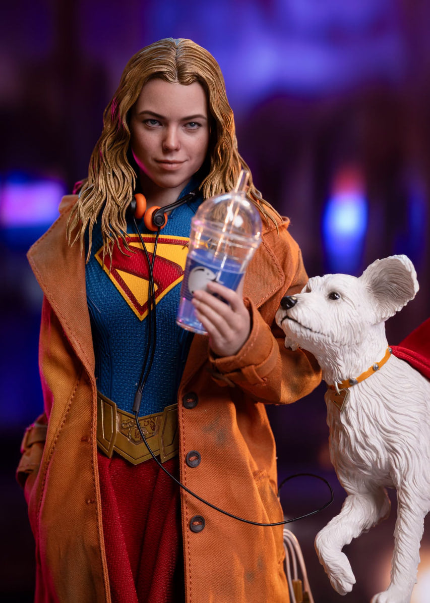 READY🔥Hot Toys MMS869 Supergirl - Supergirl & Krypto 1/6th scale Collectible Set