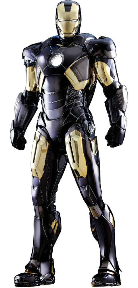 🔥Hottoys🔥MMS741-D61 IRON MAN Diecast MARK VII (BLACK & GOLD VERSION)