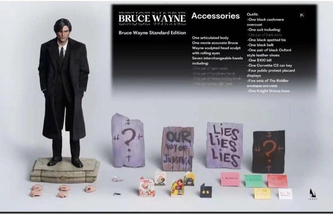 INART A004S2🔥Bruce Wayne 1/6th Scale Collectible Figure (Standard Edition)(Sculpted Hair)