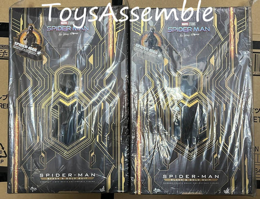 🔥Hottoys🔥MMS604 Spider-Man: No Way Home 1/6 Spider-Man Black & Gold Suit