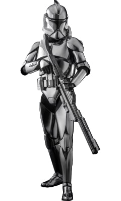 🔥Hottoys🔥Hot Toys MMS643 STAR WARS 1/6 CLONE TROOPER (CHROME VERSION)