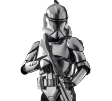 🔥Hottoys🔥Hot Toys MMS643 STAR WARS 1/6 CLONE TROOPER (CHROME VERSION)