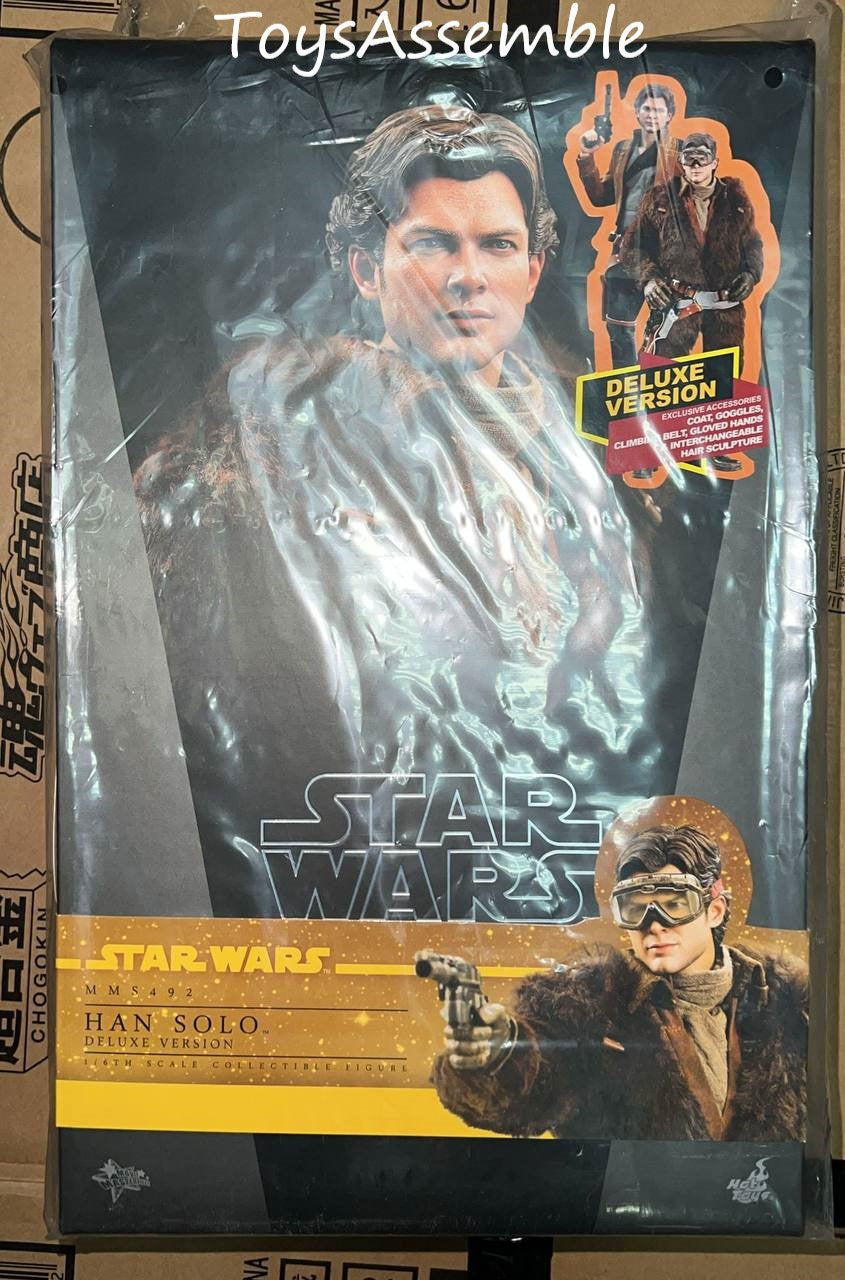 🔥Hot Toys🔥MMS492 SOLO: A STAR WARS STORY 1/6 HAN SOLO (DELUXE VERSION ...