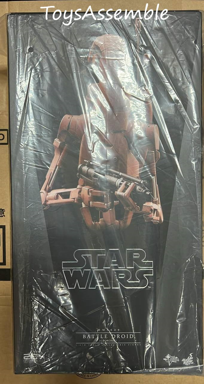 Geono 🔥Hot Toys🔥MMS649 STAR WARS ATTACK OF THE CLONES 1/6 BATTLE DROID GEONO ...