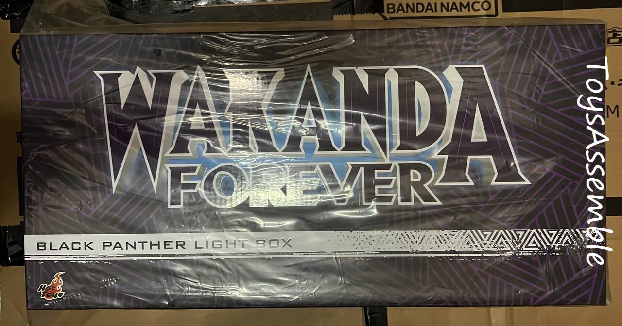 Hot Toys PLIG025N Lightbox Light Box - Black Panther Wakanda Forever NEW