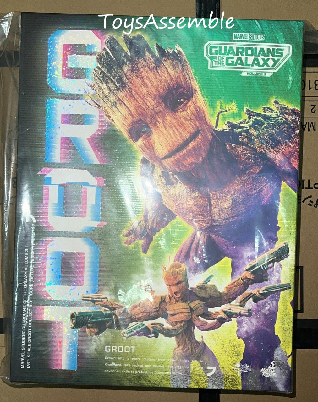 🔥Hot Toys MMS707 GUARDIANS OF THE GALAXY VOL. 3 1/6 Groot (Deluxe Version)