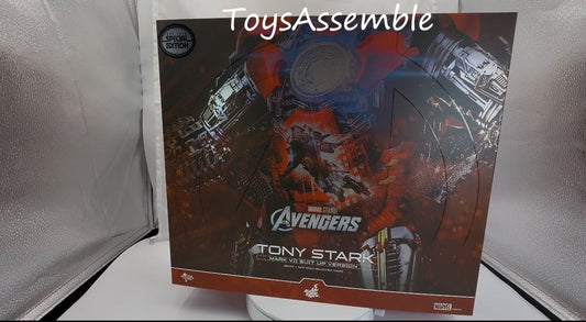 Pre-Owned(95% New)🔥Hot Toys MMS718B The Avengers 1/6th scale Tony Stark (Mark VII Suit up Version) Collectible Figure Special Edition