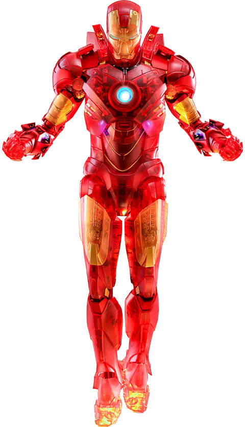 🔥Hot Toys MMS568 IRON MAN 2 1/6 IRON MAN MARK IV (HOLOGRAPHIC VERSION)