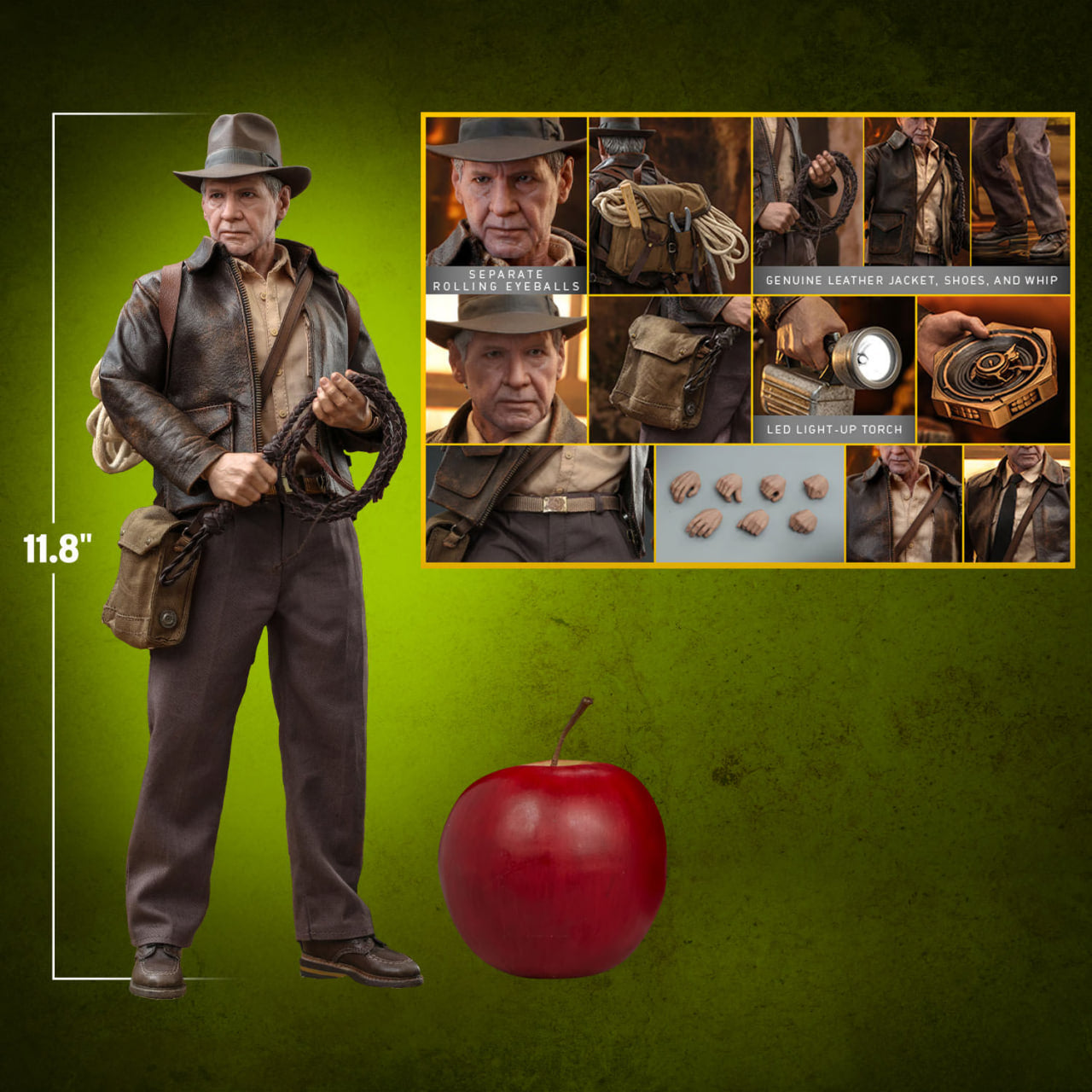 READY🔥Hot Toys MMS716 Indiana Jones and the Dial of Destiny – Indiana Jones 1/6 Scale Collectible Figure