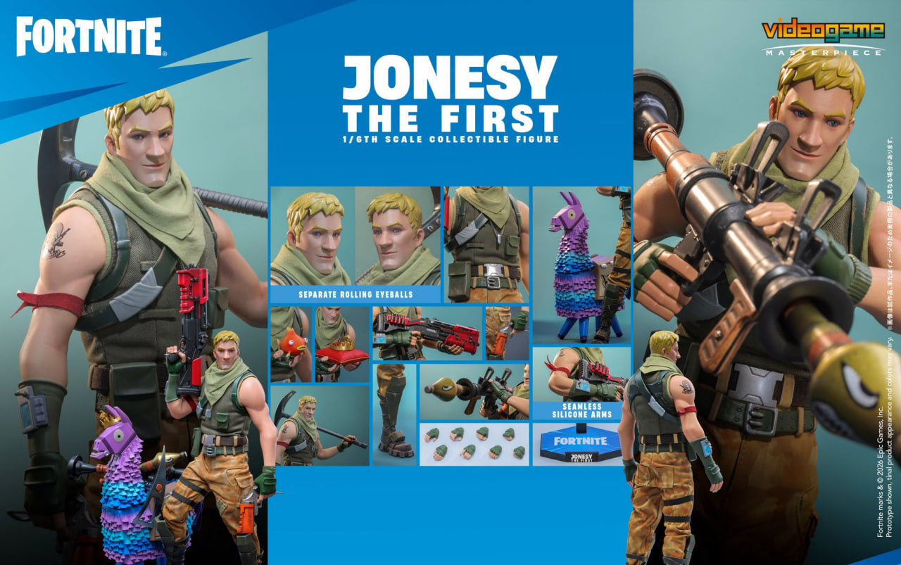 Preorder🔥Hot Toys VGM85 Fortnite 1/6th scale Jonesy The First Collectible Figure