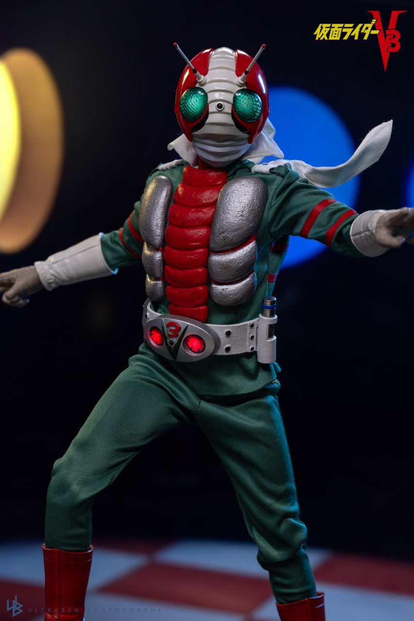 🔥Hot Toys TMS162B Kamen Rider V3 - 1:6 Kamen Rider V3