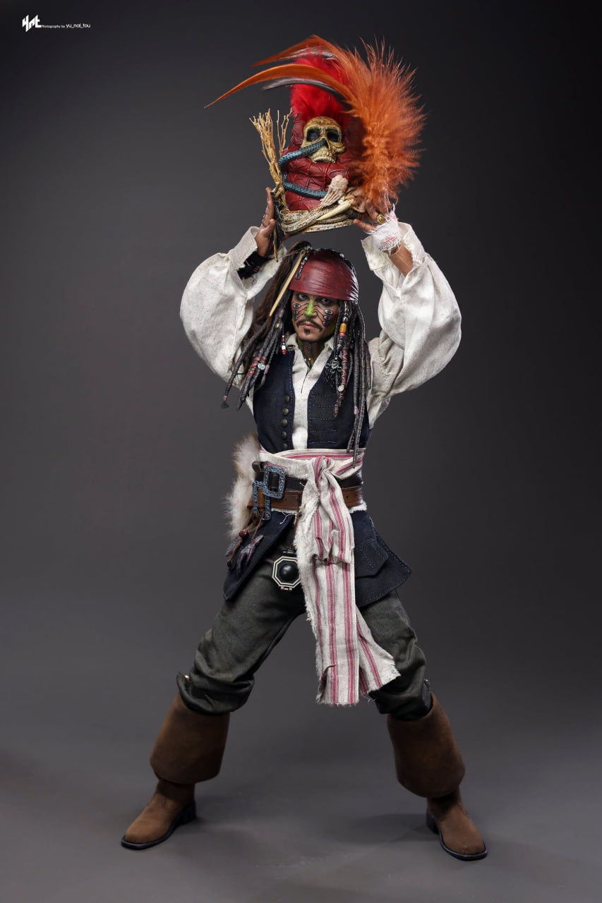 READY🔥Hot Toys DX48 Pirates of the Caribbean: Dead Man’s Chest Pelegostos Chief Jack Sparrow 1/6th scale Collectible Figure