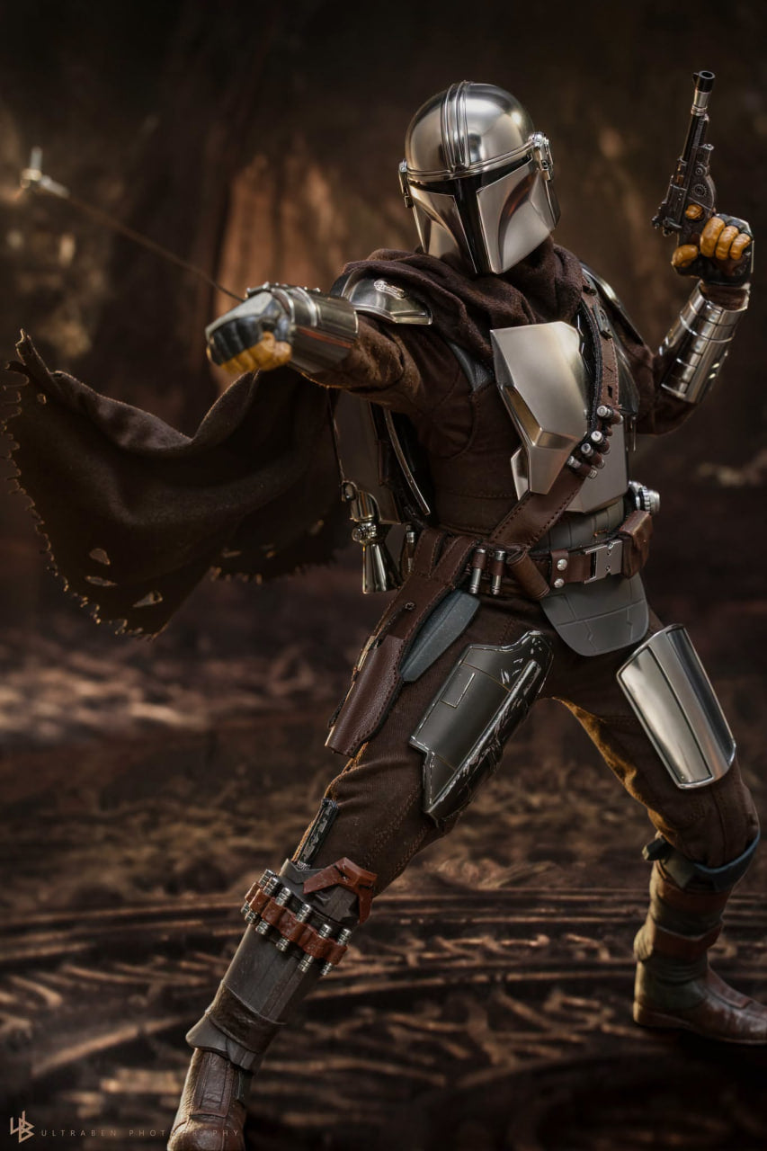 🔥Hot Toys MMS872 Star Wars: The Mandalorian & Grogu - The Mandalorian & Grogu Collectible Set (Deluxe Version)