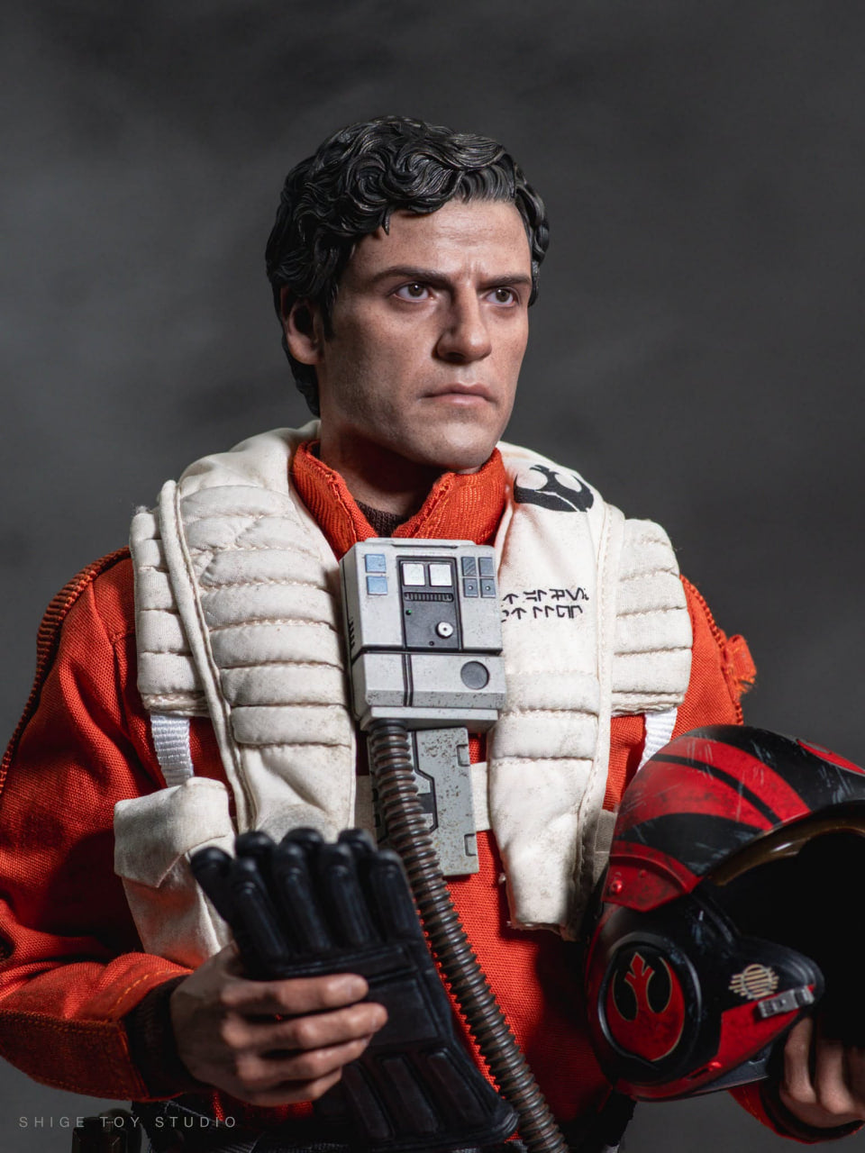 READY🔥Hot Toys MMS806 Star Wars The Force Awakens 1/6th scale Poe Dameron Collectible Figure