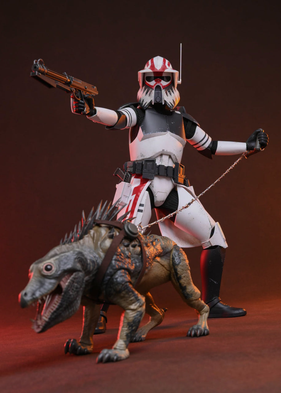 🔥Hot Toys TMS167 Star Wars: The Clone Wars - Sergeant Hound 1/6th Scale Collectible Figure