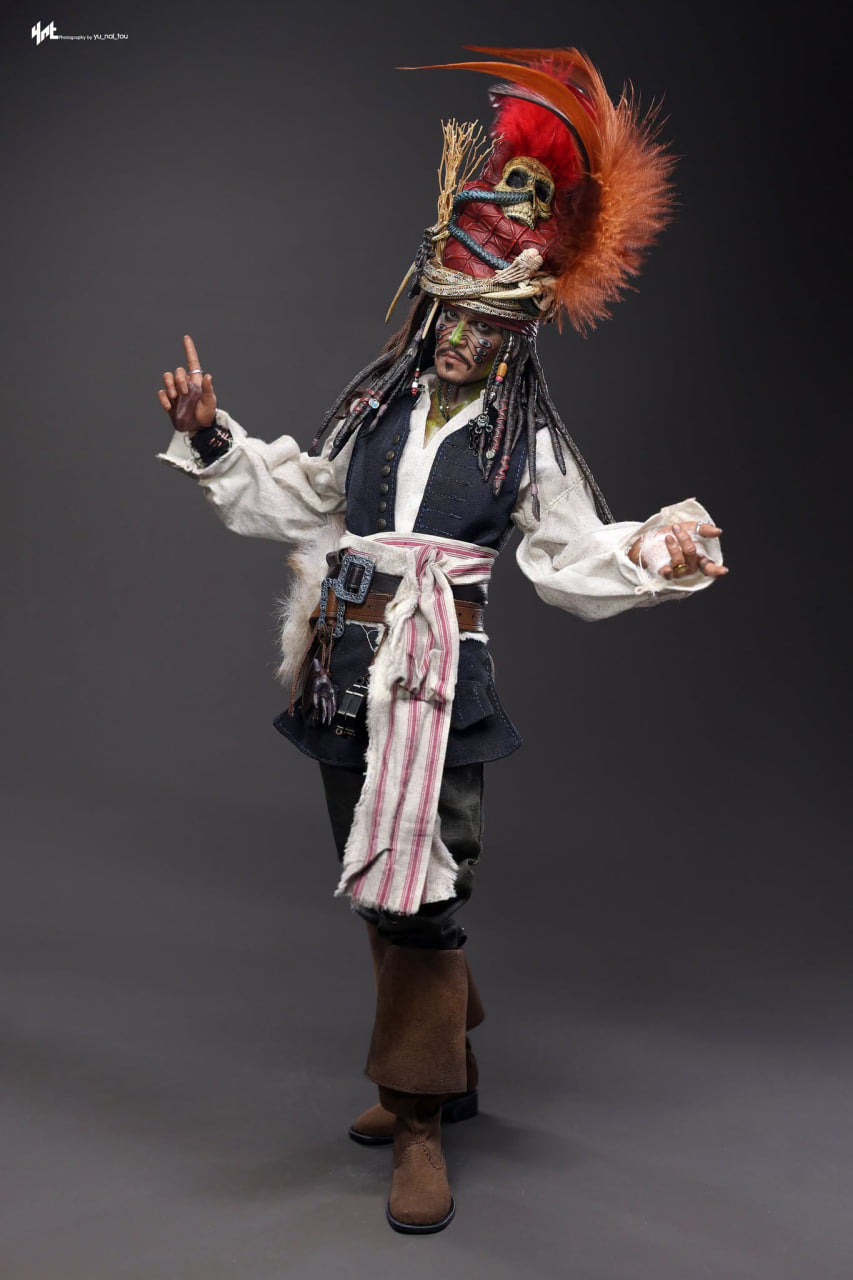 READY🔥Hot Toys DX48 Pirates of the Caribbean: Dead Man’s Chest Pelegostos Chief Jack Sparrow 1/6th scale Collectible Figure