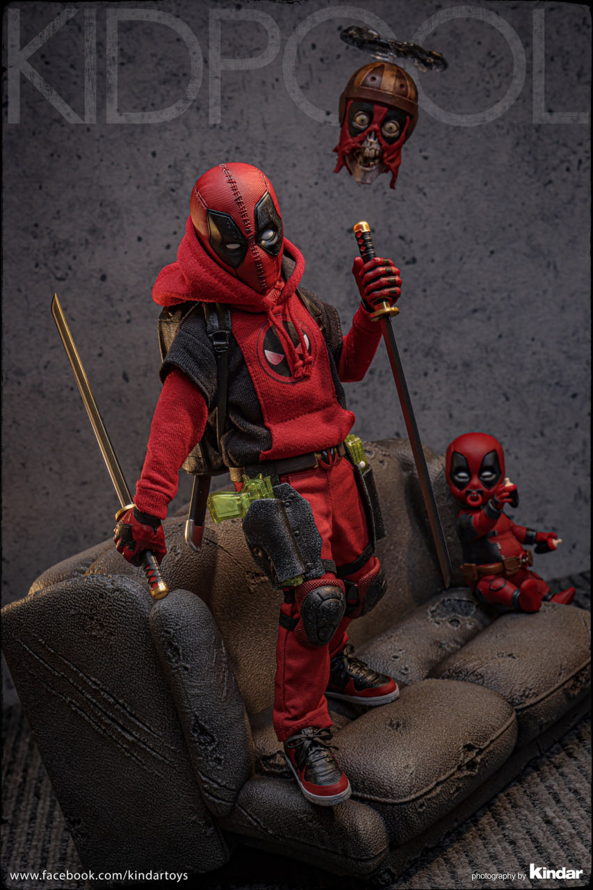READY🔥Hot Toys MMS763 Deadpool and Wolverine Kidpool 1/6 Scale Collectible Figure