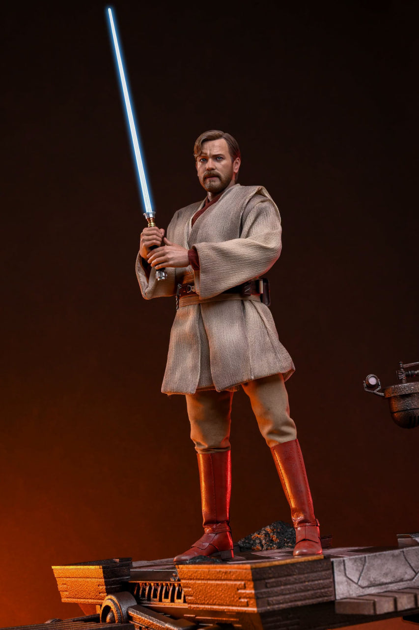 🔥Hot Toys MMS843 Star Wars: Revenge Of The Sith - Obi-Wan Kenobi (Mustafar) 1/6th Scale Collectible Figure