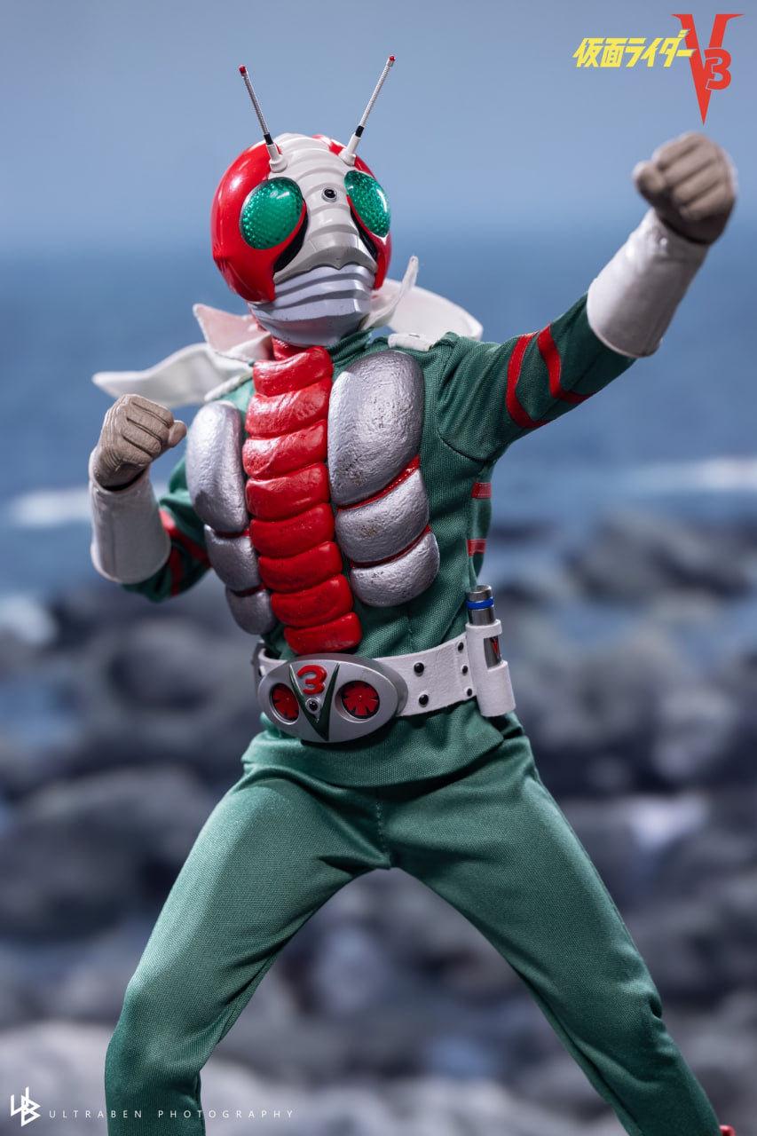 🔥Hot Toys TMS162B Kamen Rider V3 - 1:6 Kamen Rider V3