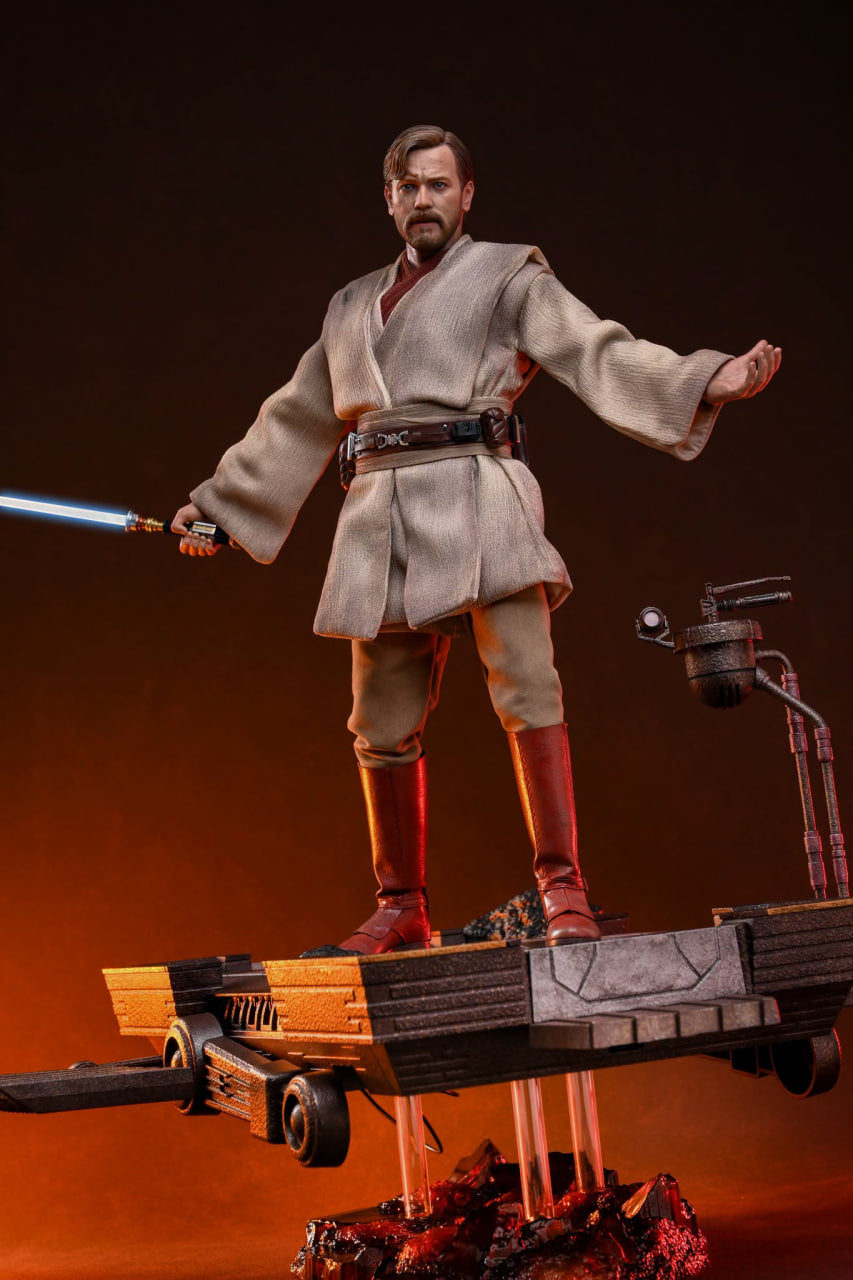 🔥Hot Toys MMS843 Star Wars: Revenge Of The Sith - Obi-Wan Kenobi (Mustafar) 1/6th Scale Collectible Figure