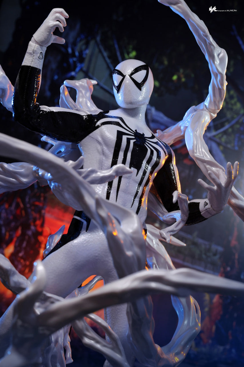 READY🔥Hot Toys VGM69 Marvel Spider-Man 2 Spiderman 1/6th scale Peter Parker (Anti-Venom Suit) Collectible Figure