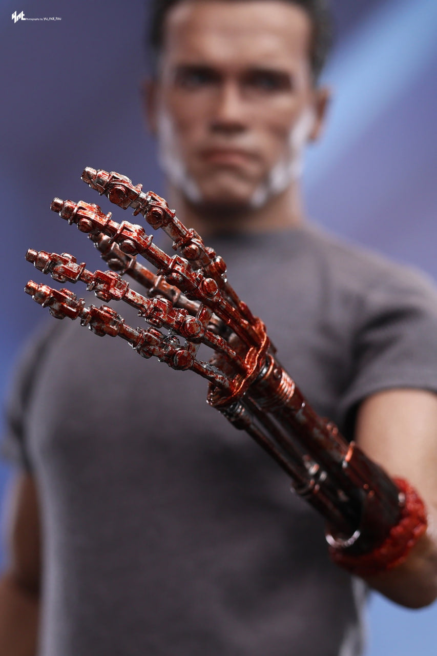 READY🔥Hot Toys MMS795 Terminator 2: Judgment Day 1/6th Scale T-800 (2.0) Collectible Figure